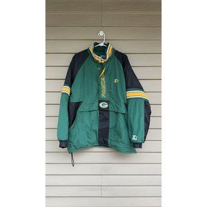 Vintage / Retro Starter Green Bay Packers Coat NFL Pro line Men's XL